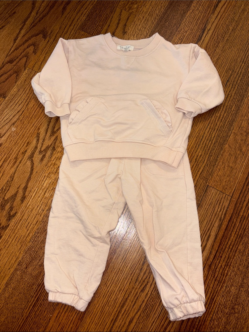 Kids Lightweight Pullover & Jogger Set in Cream 2T